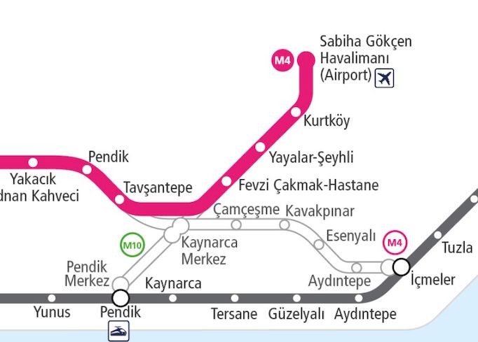 Pendik metro haritasi