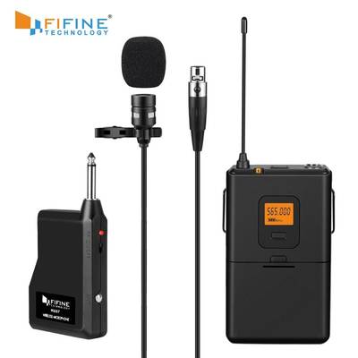 FIFINE Wireless Lavalier Microphone System