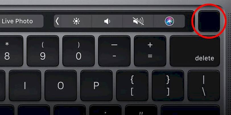 MacBook-Pro-guc dugmesi