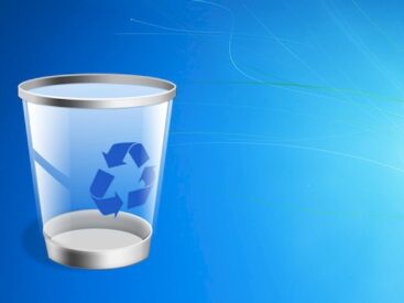 Windows’ta geri dönüşüm kutusunu otomatik görsel.