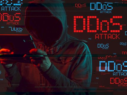What is a DDOS attack image.