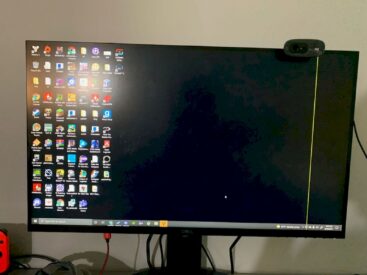 Monitörde sarı çizgi sorunu çözümü görsel.