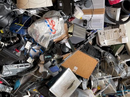 What is e-waste or electronic image.