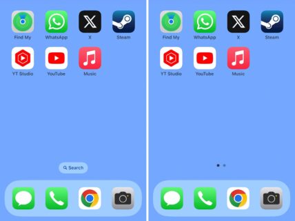 How to remove search bar image.