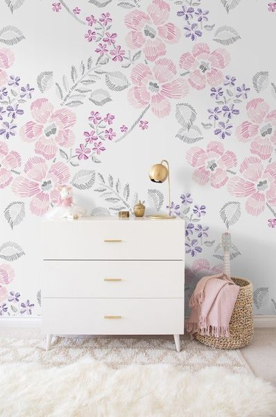 wallpaper-floral-painting